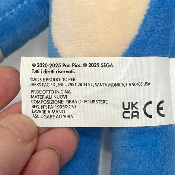 Sonic the Hedgehog & Shadow Plush Set of 2 | 10" Sega Stuffed Animals | NWT - Picture 10 of 13